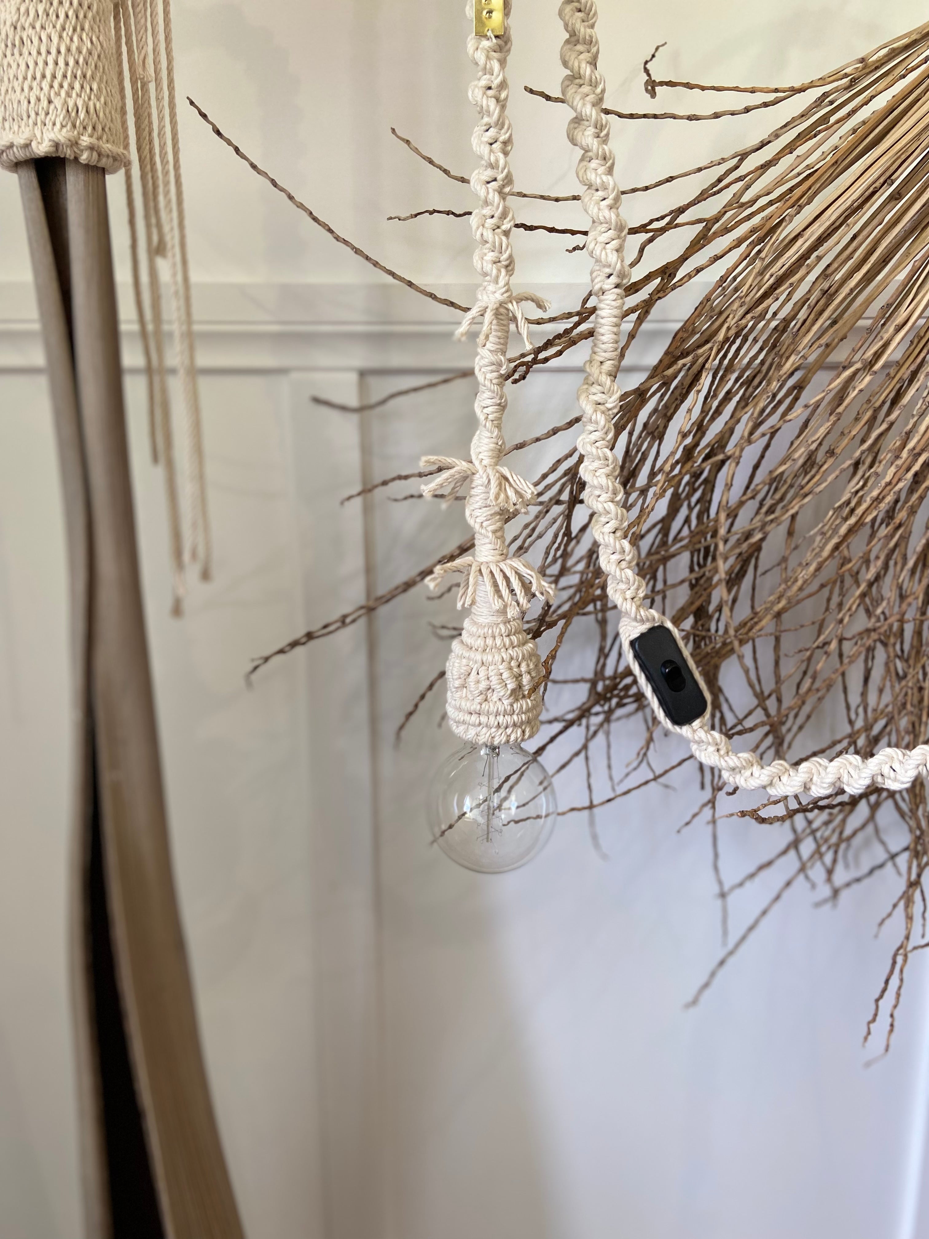 Delany macrame light