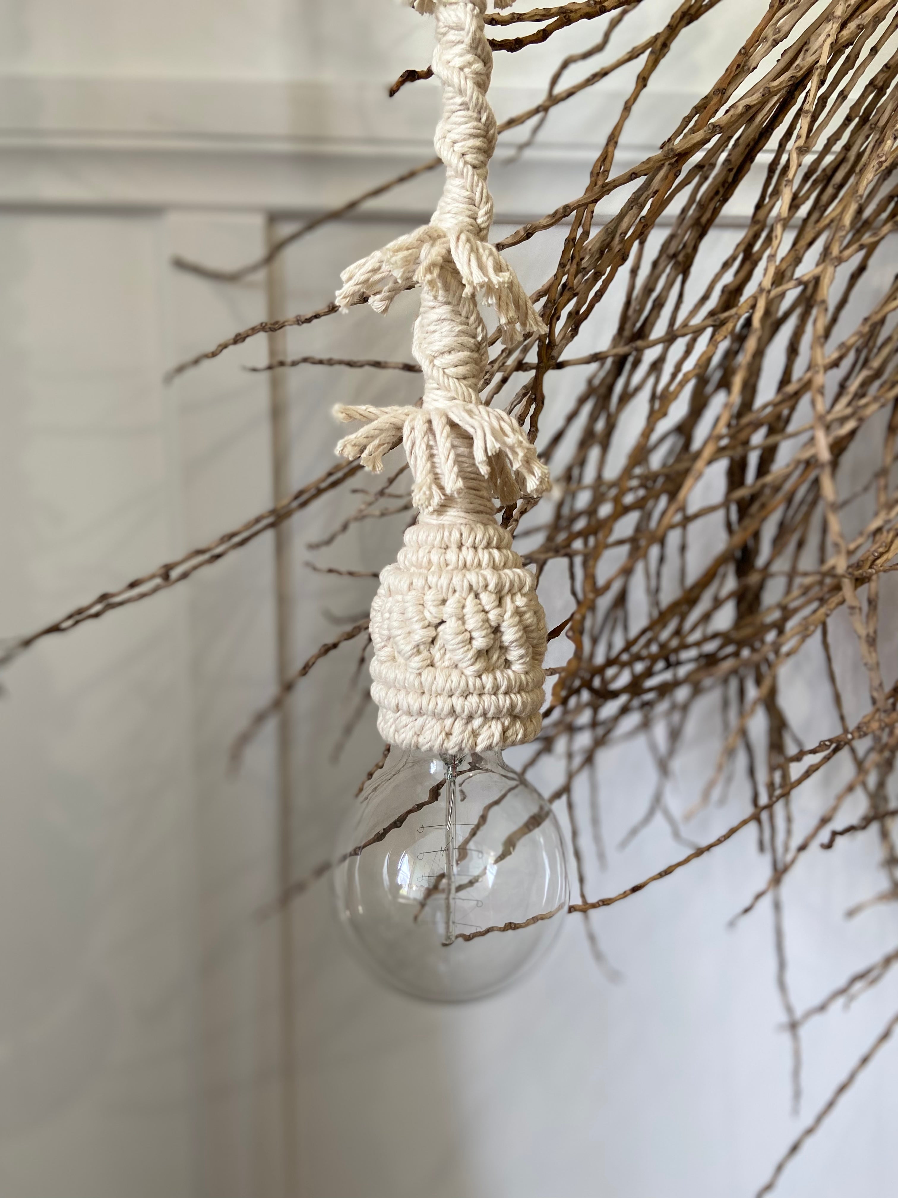 Delany macrame light